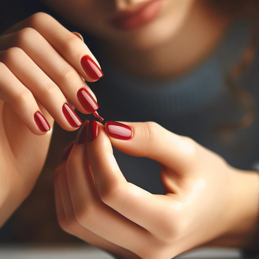 How do you stick fake nails on without glue?