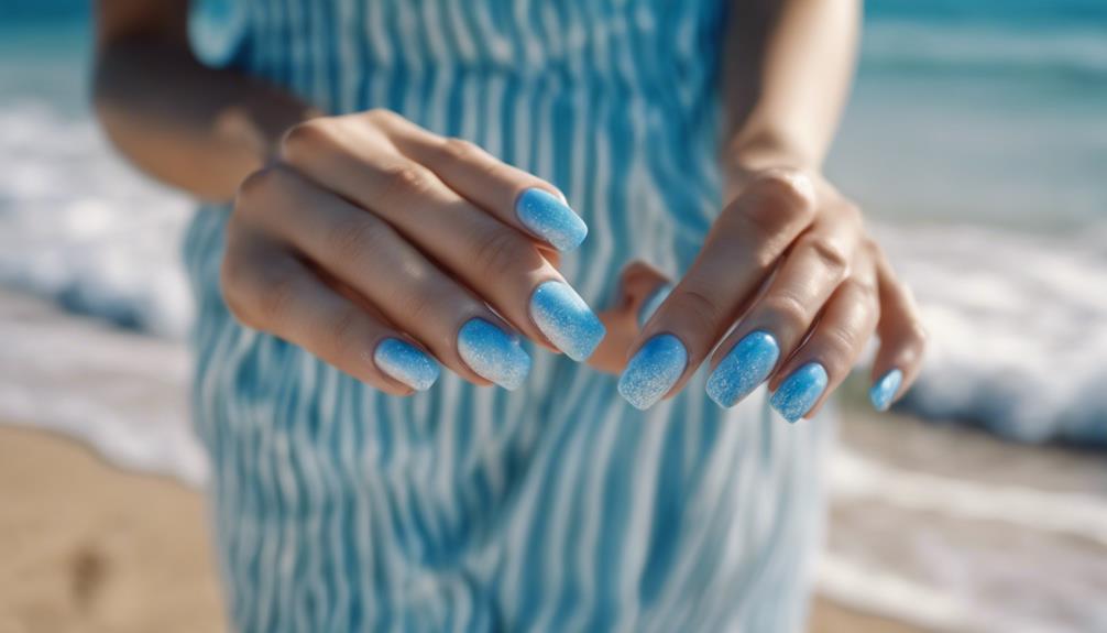 blue nail color psychology
