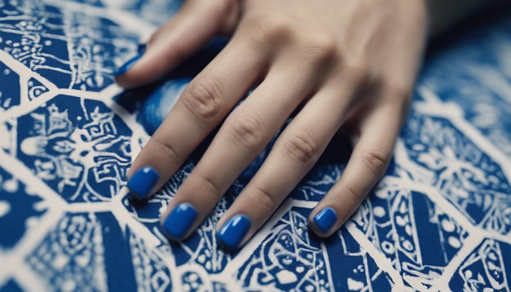 blue nails emotional meaning