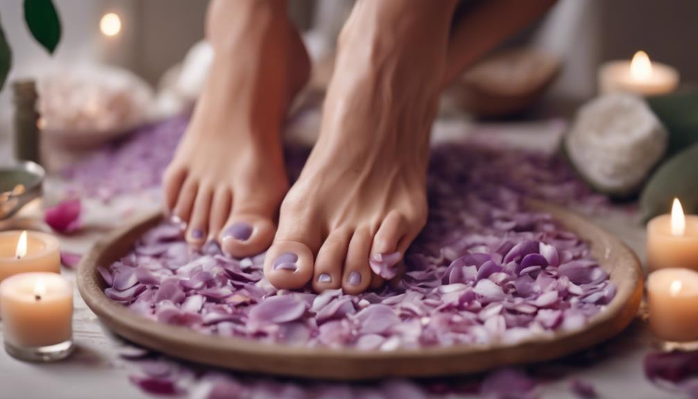 pampering feet with care