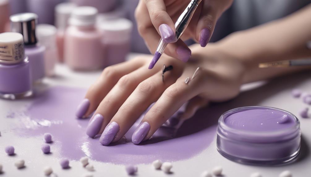 perfect light purple nails