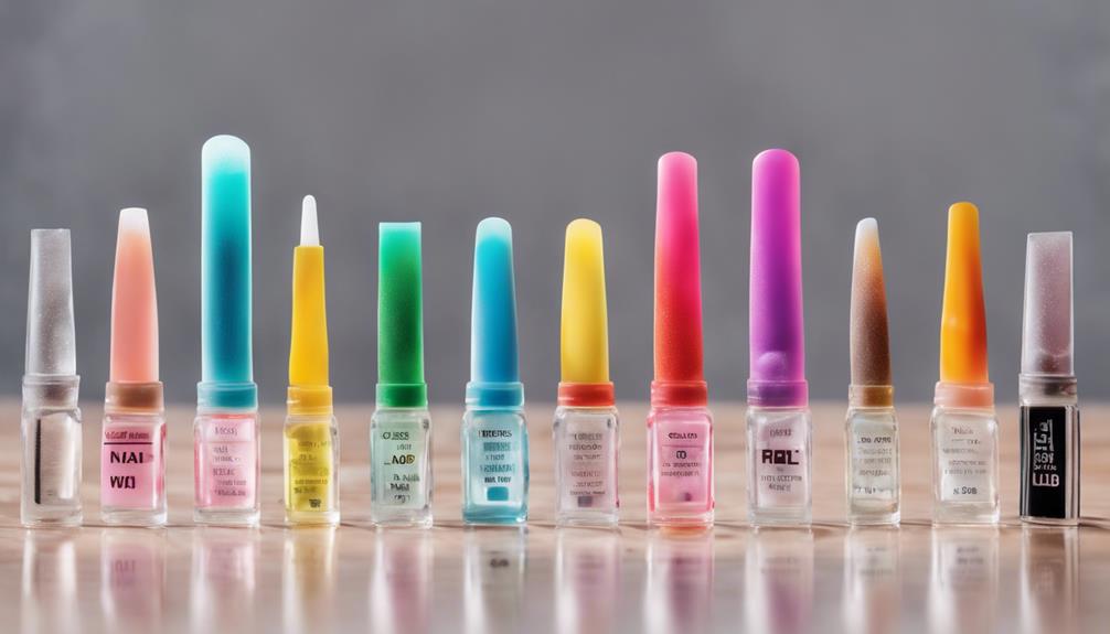 varieties of nail adhesives