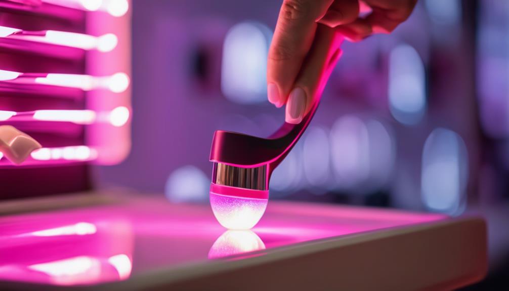 curing nails with light
