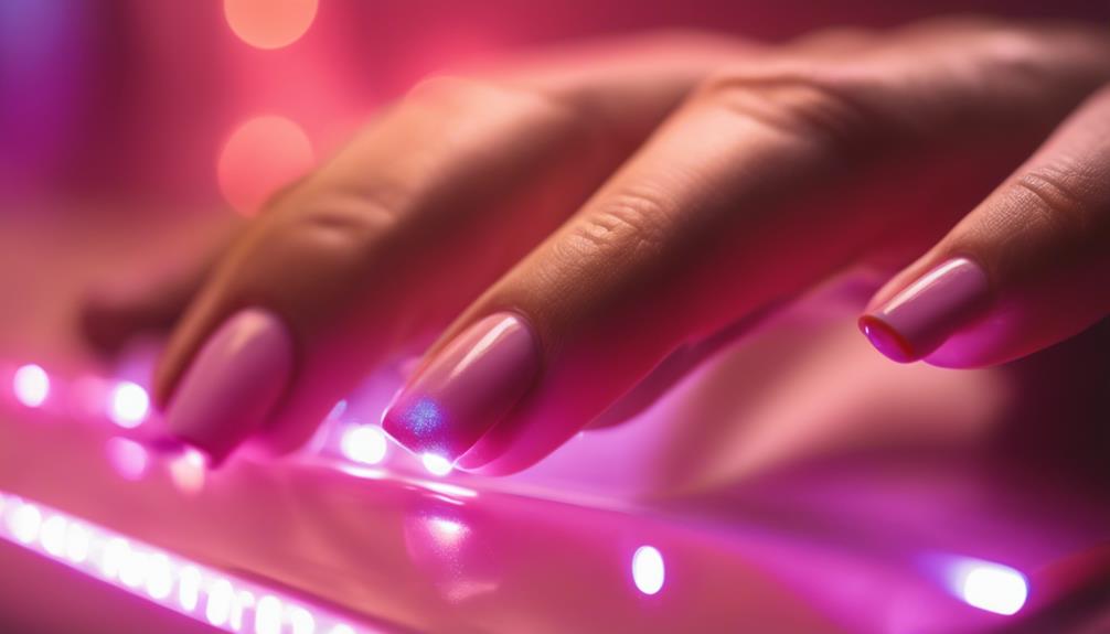 drying nails with leds