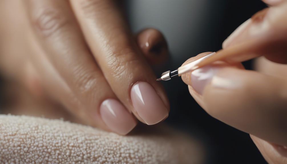 nail preparation not thorough