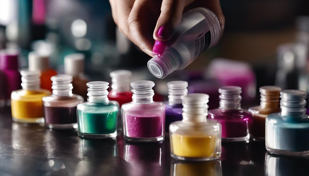 nail products chemical analysis