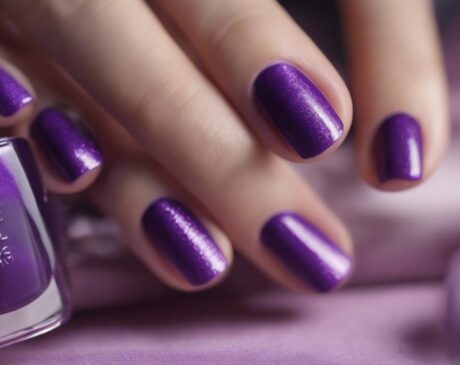 purple nails girl s symbolism