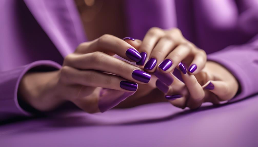 purple nails make statement